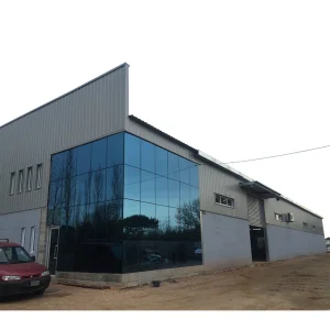 Paredes de Vidro Luxuosas Construções de Aço Prefabricadas Edifícios Salas de Exposição