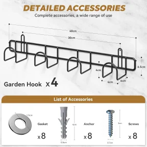 Garden Tool Rack 4 Pack