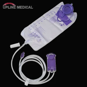 Conjunto de bolsa de alimentación por infusión enteral de PVC tipo gravedad