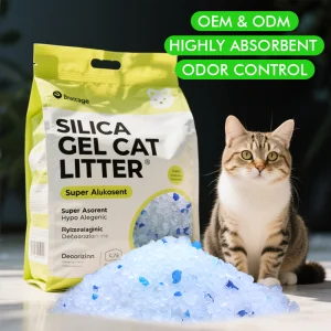 Lightweight Silica Gel Straight Manufacturer Easy Carry Handle Practical Crystal Cat Litter