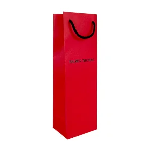 Bespoke Custom High-End Red Wine Bottle Shopping Carrier Gift Paper Bag Manufacturer, Factories