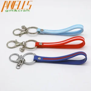 Custom Wholesale Keychain Short Lanyards Eagle Beak Button Key Chain Carabiner Nylon Cell Phone Strap Wrist Rope Hand Lanyard