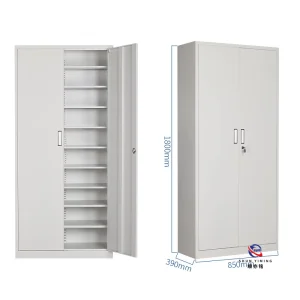 Heavy Duty Steel Filing Cabinet for Hospital Medical Record Storage Metal Office Cupboard with Lock Factory Sale