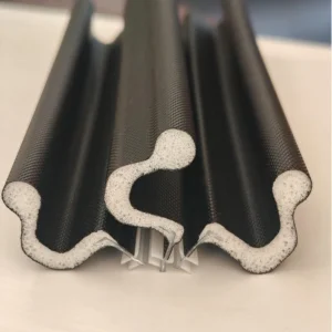 V-Shaped White Wooden Door Weatherstripping Gasket PU Foam Sealing