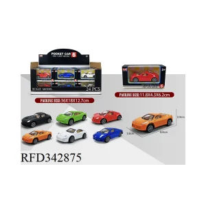 1: 55 Scale Die Cast Car Model Free Wheel Alloy Racing Car Open The Doors