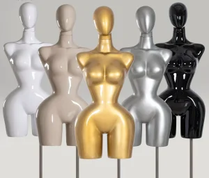 Curvy Bbl Plus Size Fabric Dress Form Half Body Female Mannequin Big Bust HIPS Brazilian Style