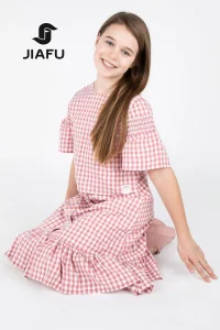 Diseño de moda fábrica de ropa infantil logotipo personalizado blusa casual para niñas