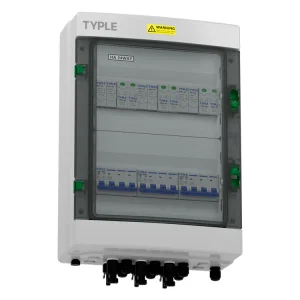 TPX7-P 3 In 3 Out DC1000V Solar Combiner Box IP65 PV Junction Box Equipped With DC MCB SPD And Fuse For Solar Power System