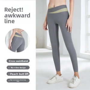 Pantalones de yoga, cintura alta, compresión abdominal