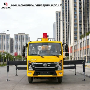 Hot Sale Dongfeng 6.3 Ton Multi-Functional Truck Crane Telescopic Straight Boom Mobile Crane for Export