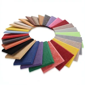 Recycle Polyester Acoustic Panels Soundproof Pet Wall Panels Carved Pet Acoustic Panels