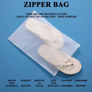 Clear Frost Zip Bag