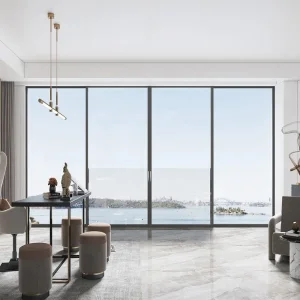 Modern Design Bathroom Horizontal Industrial Grade Aluminum Alloy Warehouse Sliding Window