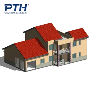Customized Steel Structure Prefab Prefabricated Villa House with Cheap Price