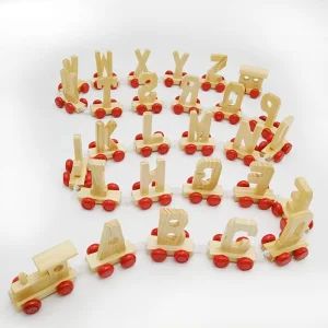 Wooden Train Letters Toy