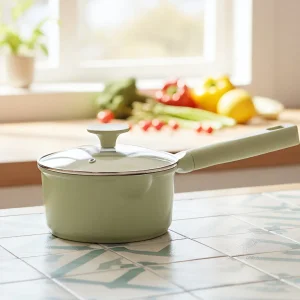 Kitchen 2 Quart Ceramic Saucepan for All Stoves No PTFE