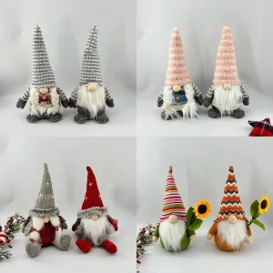 China Christmas Gnome Set, Sunflower Style + Multiple Designs, Cross-Border Hot Holiday Decor, Top Christmas Gift Choice Supplier, Factories