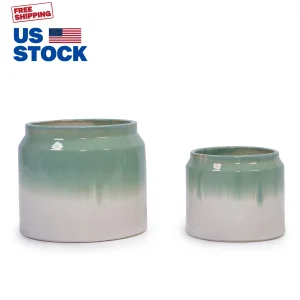 Free Shipping US Stock 3-Day Fast Shipping Ceramic Planter Set