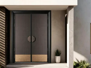 Custom Luxury Bulletproof Blast-Resistant Security Door, Insulated &amp; Soundproof, for Villa, Mansion &amp; Exclusive Clubhouse