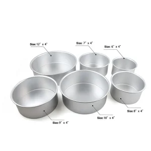 Hot Sales Professional Round Cake Pan Bakeware Baking Tray Set Baking Tool,cake Tools Moulds Stainless Steel Kitchen All-season