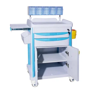 Hospital Equipment ABS Multi-Function Anesthesia Trolley Medical Crash Cart