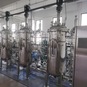 Parallel Stainless Steel Fermenter System with Liquid Level Detection