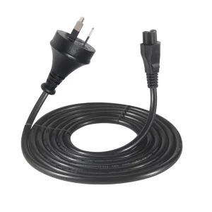 Factory Ex-work 3 Pin Au Cloverleaf Lead Main Plug Ac Cable With Female Ends for Computer Laptop Power Cord