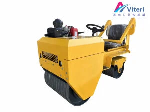 850type 2.8 Ton New Style Double Drum Ride on Hydraulic Road Roller for Construction Works Asphalt Vibratory Compactor Machine Used Road Roller