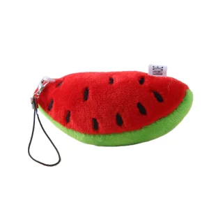New Custom Mini Plush Customized Backpack Clip Fruit Keychain Toy Plush Strawberry Watermelon Pendant Animal Stuffed Key Chain