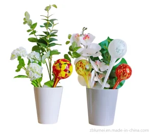 Colorful Hand Blown Glass Decorative Indoor Potted Plant Hydro/Aqua Automatic/Self Watering Flower Water Tool