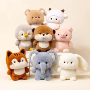 16cm Soft Plush Animal Toys Assorted Animals Stuffed Dolls for Kids, Bulk Wholesale Plush Toys for Children Gifts Party Favors