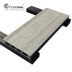 Fire Resistant Grey Wood WPC Balcony Board Flooring Decking