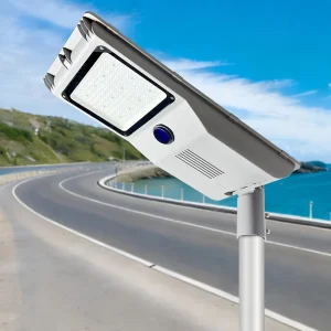 LKL All in One Integrated Solar LED Street Lights Outdoor Solar Lamps for Garden, Pathway, Residential Lighting LiFePO4 Battery