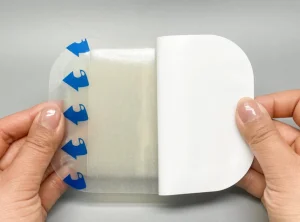 Sterile Packed Adhesive Hydrocolloid Wound Dressing Thin Type 4'' X 4'' Bordered