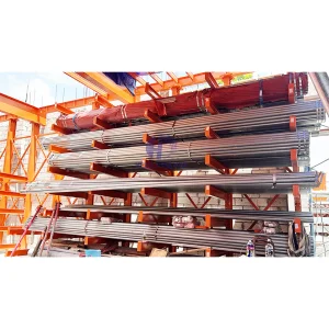 Adjustable Cantilever Racking System Warehouse Storage Rack of Pipes Lumber and Steel Beams High Capacity for Large Items