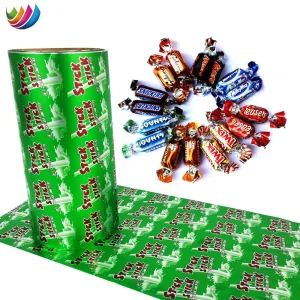 Pet PVC Sharp Lollipop Roll Candy Chocolate Wrapping Cold Sealed Packaging Twist Film