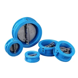 Ductile Cast Iron Brass Dual Plate Wafer Check Valve Non Return Check Valve