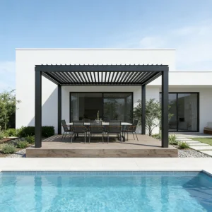 Modern Aluminum Alloy Sunroom For Villa &amp; Farmhouse Free Standing &amp; Attached Options Double Tempered Glass Customizable Size