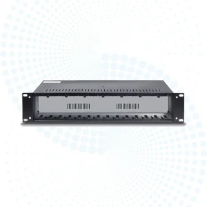 Wide Temp 2U 14 Ports Fiber Media Converter Chassis