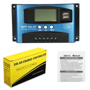 MPPT Auto Focus Smart 30A Solar Controller Large-screen LCD Solar Panels Battery Charge Controller Industrial-grade Adjustable