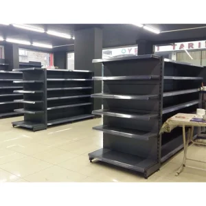 Grocery Store Double-sided Feature and Used Metallic Material Shop Shelves Supermarket Shelf Retail Gondola Shelving