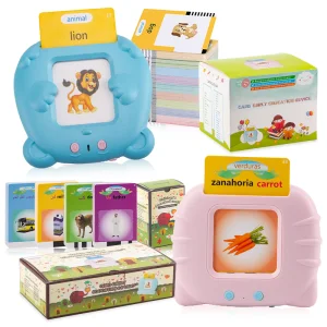 Multi Languages Montessori Kids Flash Card Reader Toddler Early Learning Machine Toys Talking Flash Cards Device With Music