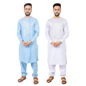 Factory Directly Selling Traditional Men's Clothing Afghani Style Shalwar Kameez Dress Tribal Afghan Men's Outerwear Sets Adults