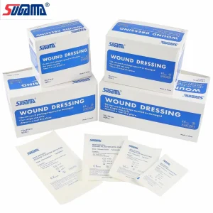 Absorbent Wound Dressing Pad with Brand