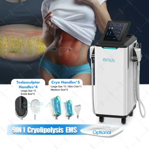 Ofan Criolipolisis Cryolipolysie Crioterapia Price Crypolysis 4 Handles EMS Cryolipolysis Machine for Cryo Body Sculpting Slimming Machine