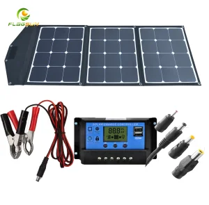 120W RV Folding Solar Panel Solar Charging System for Camping Motorhome Power Supply