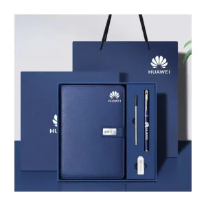 Wholesale Custom Logo A5 Leather Notebook Pen Set
