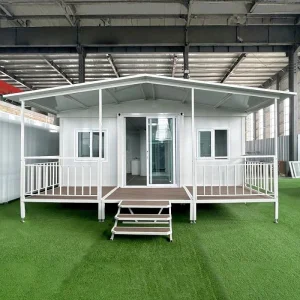Foldable Mobile Casa Portable Movable Prefabricated Expandable Container Modular Home with Balcony Prefab House for Sale