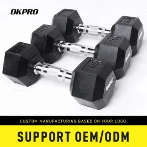Custom Gym Hex Dumbbells