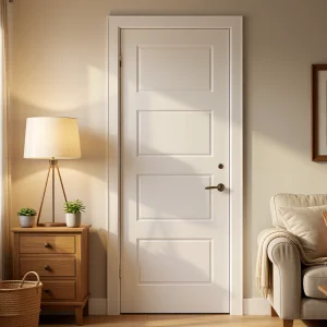Solid Wood Double Main Door Design For Villa Door Finished Surface For Interior Teak Wood Panel Door Design